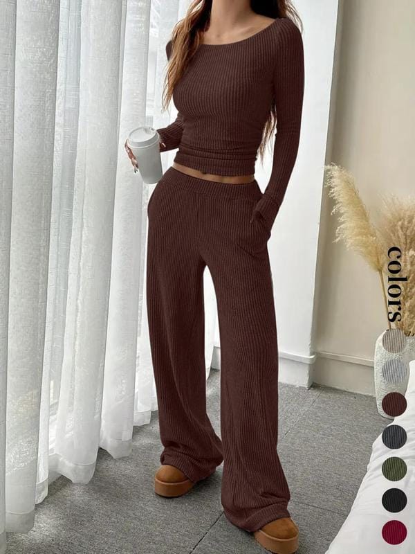 Women’s Ribbed 2-Piece Lounge Set