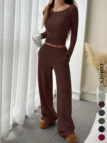 Women’s Ribbed 2-Piece Lounge Set