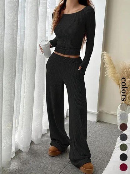 Women’s Ribbed 2-Piece Lounge Set