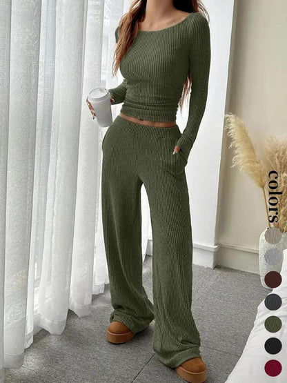 Women’s Ribbed 2-Piece Lounge Set